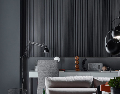 Рейка универсальная (верхняя, нижняя) для стеновой панели Linerio M/S-LINE Anthracite (антрацит)